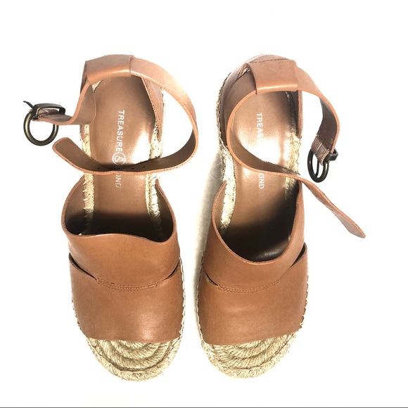 Sannibel Espadrille Platform Wedge Sandal Tan 5.5 - Picture 4 of 16